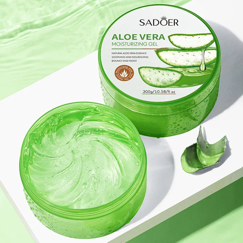 SADOER Aloe Vera Gel Cream – Moisturising & Brightening Face Cream 300g